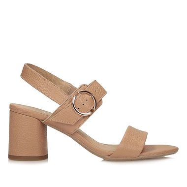 Eleganckie skórzane Sandały na obcasie Ryłko 6TG55_T_3SCF