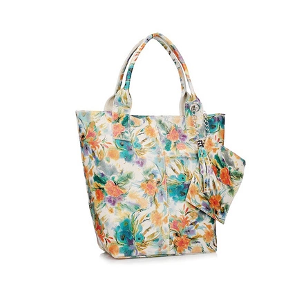 Shopperka w kwiaty Torebka Toscanio 1101 