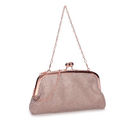 Elegancka połyskująca Torebka Michelle Moon MZ4560 różowe złoto