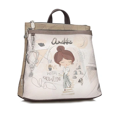Plecak damski Anekke 42805-233 SOPHIA Mochila BACKPACK trzykomorowy na zamek