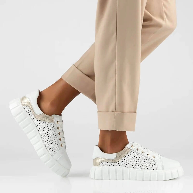 Damskie półbuty sneakersy Filippo DP6164/24 WH 30199 Sklep