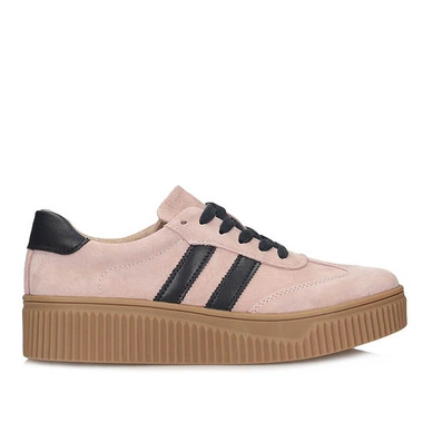 Sneakersy damskie Filippo DP6776/26 PI NV różowe skórzane na platformie