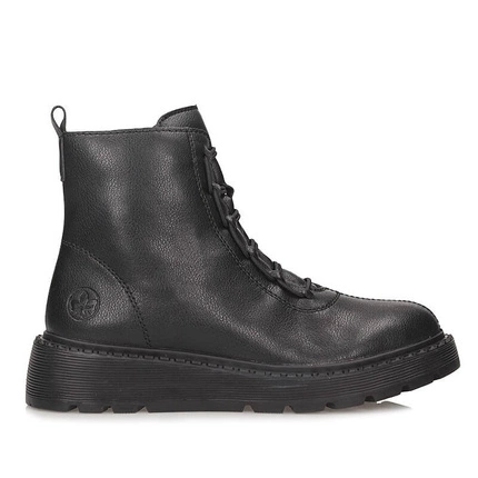 Modne botki damskie na platformie Rieker 70450-00