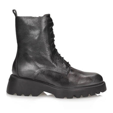 Wygodne modne Botki Trzewiki Wonders C-7205 Plomo