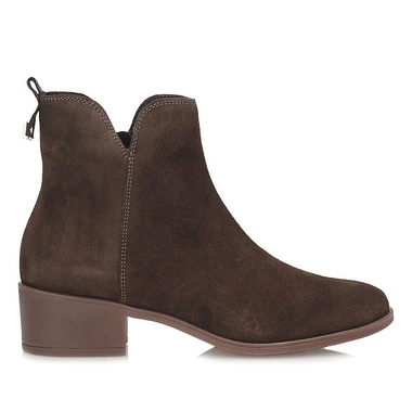 Klasyczne skórzane Botki sztyblety na obcasie Ryłko 3GVS8_Z_ _6TJF