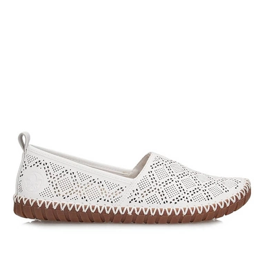 Damskie wsuwane ażurowe mokasyny Rieker M2851-80