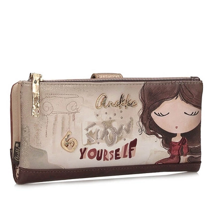 Modny praktyczny portfel Anekke 42709-906 BILLETERO SINTETICO