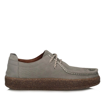 Wygodne profilowane Półbuty Ravini 241094 DARK GREY NUBUCK