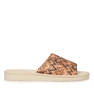 Odkryte Kapcie pantofle laczki Meteor 091 beżowe