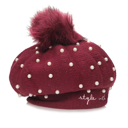 Dzianinowa damska czapka beret Anekke 41481-411 BOINA/BERET MADEMOISELLE