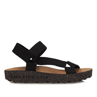 Wygodne sandały damskie Asportuguesas CLEW L ECO SUED BLACK P018222000