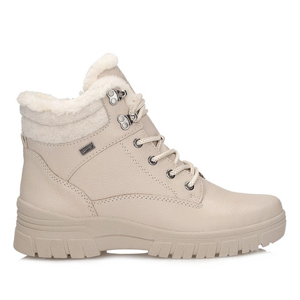 Klasyczne beżowe botki damskie Remonte D0E71-60