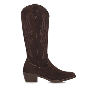 Czekoladowe stylowe damskie kozaki kowbojki Ryłko 4ZXT2__M_6TJF