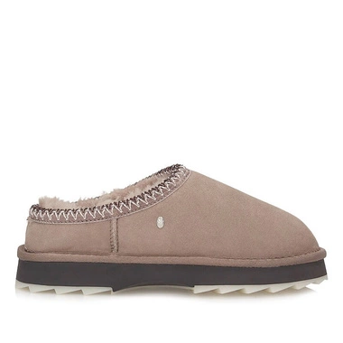 Skórzane kapcie damskie EMU Australia W13179 Sharky Scuff Mushroom