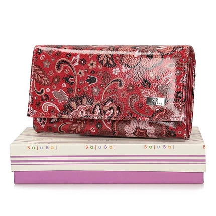 Czerwony skórzany damski portfel Baju Baj BB 035-s167