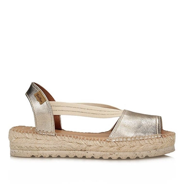 Sandały damskie Toni Pons ESTEL-SW plati złote espadryle wsuwane na platformie