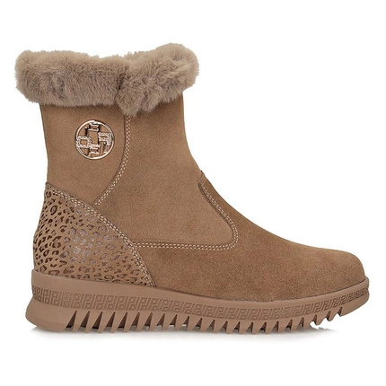 Skórzane Stylowe damskie botki Filippo DBT7271/25 BR