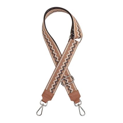 Pasek wymienny do torebki tkanina Toscanio rudy