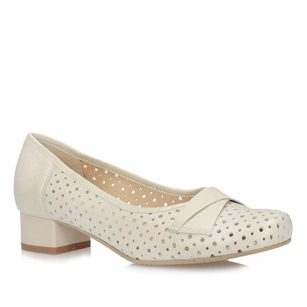 Półbuty czółenka ażurowe Galant 4191