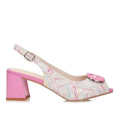 Ekskluzywne Sandały damskie na obcasie Epica JIJI40056E 81-I FUSHIA
