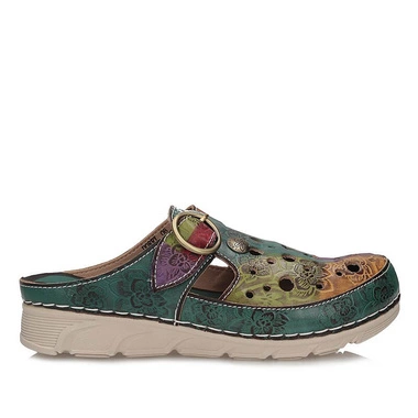 Damskie oryginalne Klapki Laura Vita 0006013 DORRY 08 Turquoise JD1819-8