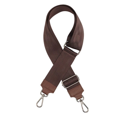 Pasek wymienny do torebki tkanina Toscanio c.brąz D23