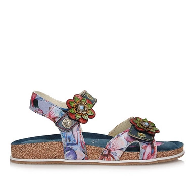 Wygodne kolorowe sandały Laura Vita 0006700 BRYCANO 12 JEANS AS318-12