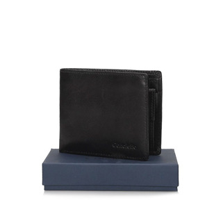 Czarny portfel bez zapięcia Canaletto 1501-S163/RFID