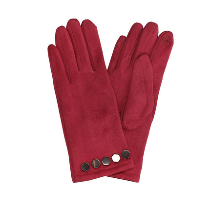 Czerwone Rękawiczki z materiału Prius 21007