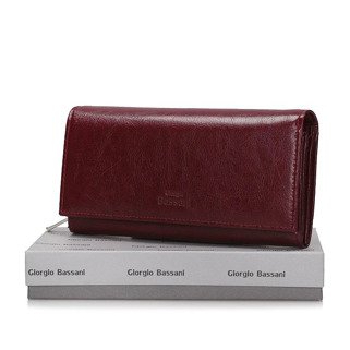 Duży bordowy portfel Giorgio Bassani 083 