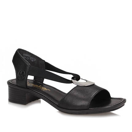 Eleganckie wsuwane sandały damskie Rieker 62662-01