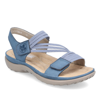 Komfortowe sandały damskie na rzep Rieker 64870-14