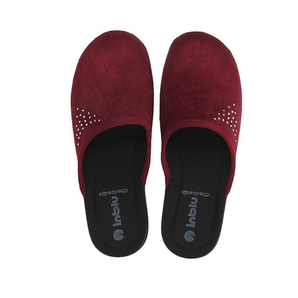 Laczki kapcie domowe Inblu BJ-119 bordo
