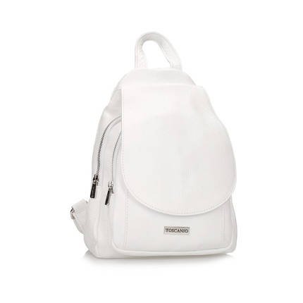 Miejski Plecak torebka Toscanio A186 biały