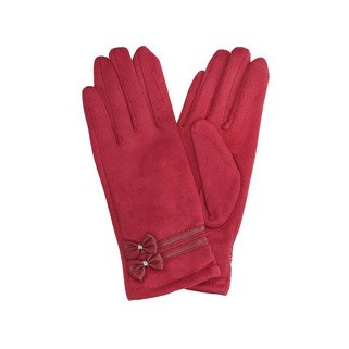 Rękawiczki Prius kokardki a464 czerwone