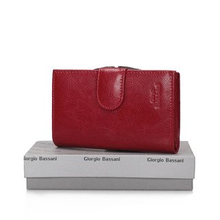 Skórzany portfel Giorgio Bassani 093 Czerwony