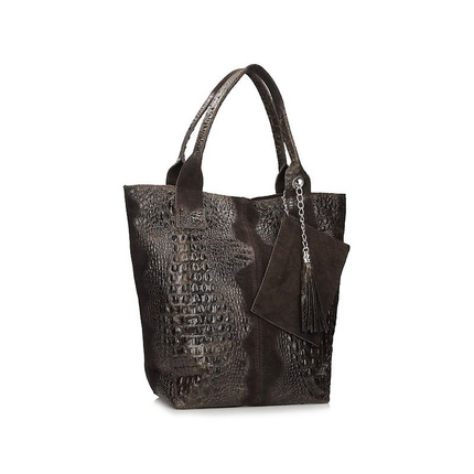 Torebka Toscanio 1101 croc c.brąz