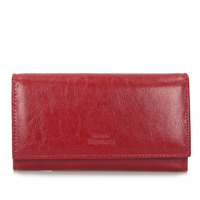 Czerwony portfel skórzany Giorgio Bassani 035 