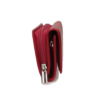 Czerwony skórzany portfel Giorgio Bassani 026-s12