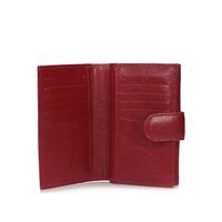 Skórzany modny portfel Giorgio Bassani 094 czerwony