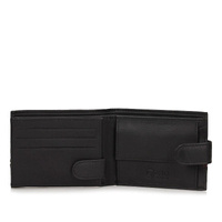 Skórzany pojemny portfel Bellugio TMM-80R-035 black/red RFID